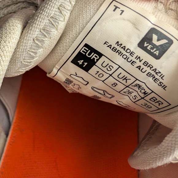 Veja Venturi Sneakers X Free People gravel/ petale size 10 - Picture 8 of 9